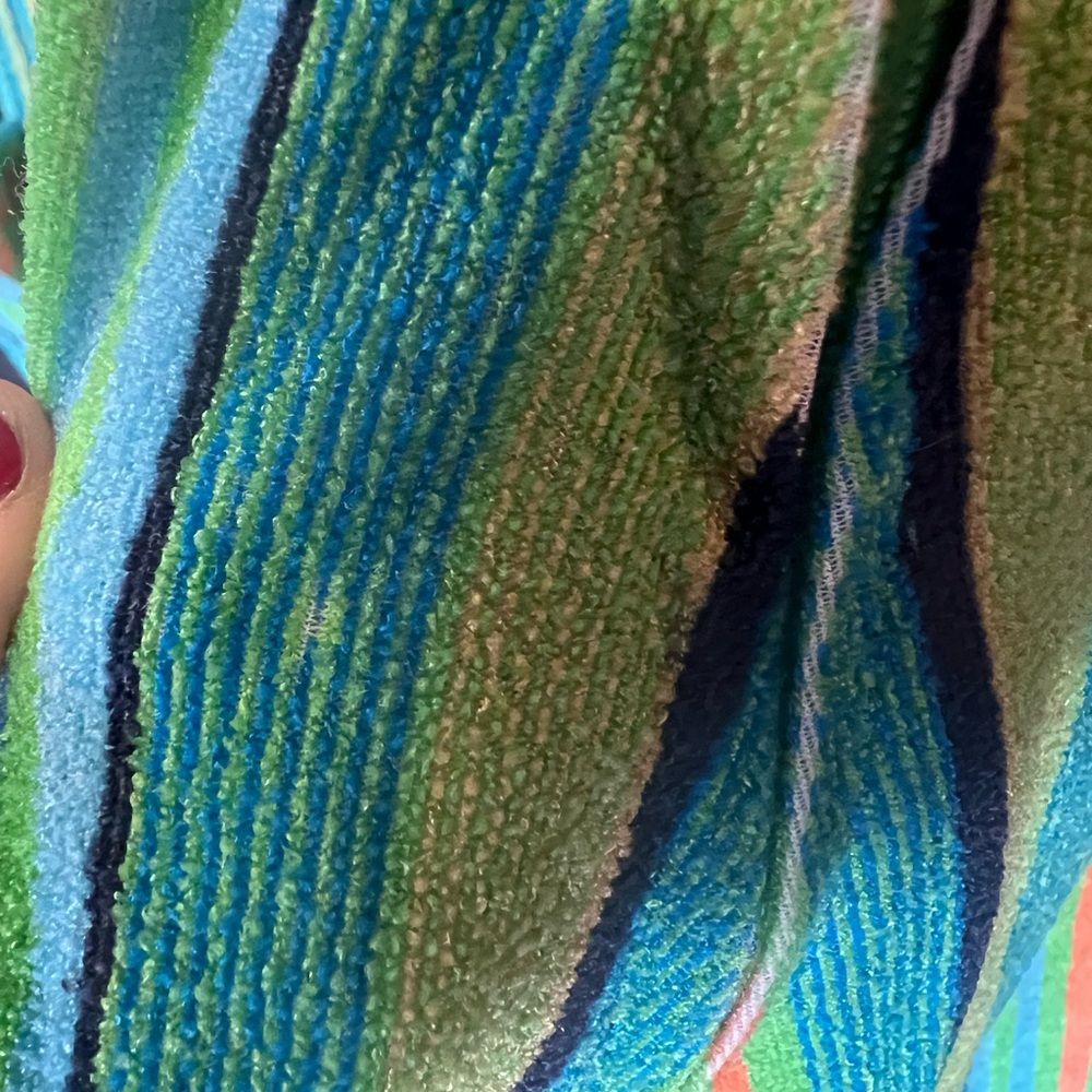 Vintage 70s striped cover up robe - Picture 7 of 7